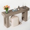 KTMBDW 63-Inch Long Console Table, Narrow Sofa Table Behind The Couch, Farmhouse Console Table for Living Room, Entryway, Hallway - 4 of 4