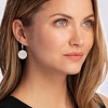 Ross-Simons Mother-Of-Pearl and .10 ct. t.w. White Topaz Circle Drop Earrings in 18kt Gold Over Sterling - 2 of 3