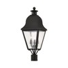 Livex Lighting Amwell 3 - Light Post Light in  Black - 4 of 4