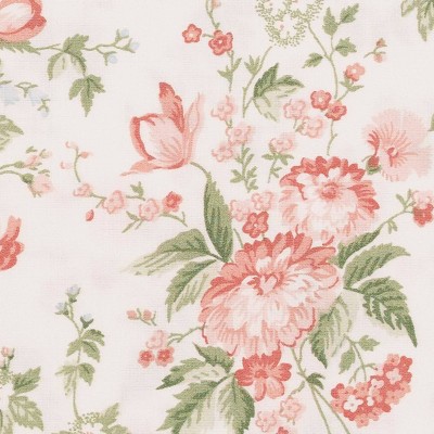 Lilian Blue Floral Cotton Queen Sheet Set