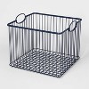 Wire Stackable Kids' Storage Basket Navy - Pillowfort™ - 3 of 4