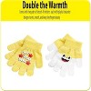 Nicklelodeon Boy's Baby Shark Winter Hat and 2 Pairs of Mittens Set (Toddler/Little Boys), Size Age 2-7, Yellow 3D Glove with Handwarmers - 3 of 4