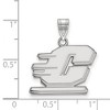 Black Bow Jewelry 10k White Gold Central Michigan Chippewas NCAA Medium Pendant - 2 of 3
