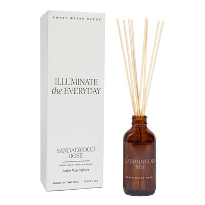 Sweet Water Decor Sandalwood Rose Amber Reed Diffuser - 3.5oz