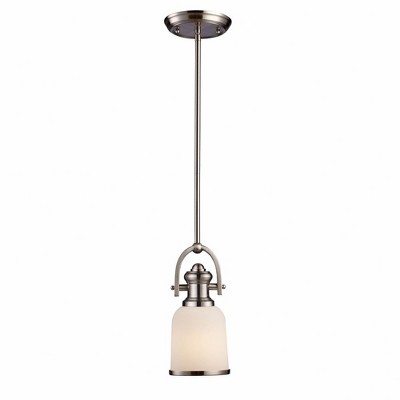 Elk Home Brooksdale 1 - Light Pendant in  Satin Nickel