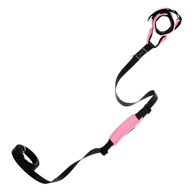 Gooby Wristband Surfer Leash with Traffic Handle Flamingo Pink, 6 FT