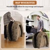 71"L x 43"W x 10"H Human Sized Dog Bed, Giant Dog Bed for Adults, Faux Fur Foldable Floor Sofa Bed for Reading Napping, Removable Cover - 4 of 4