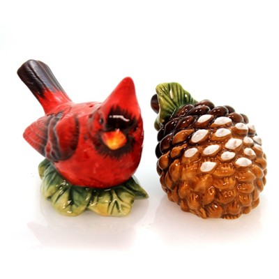 Tabletop 2.75" Evergreen Holly Salt & Pepper Winter Christmas Cosmos Gifts Corp.  -  Salt And Pepper Shaker Sets