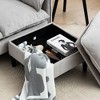 NicBex Convertible Combination Sofa with Widen Armrest, Removable Surface, U-Shaped Sofa with Footstools with Storage for Bedroom, Living Room - 3 of 4
