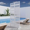 PexFix Outdoor Metal Privacy Screen Garden Fence Stripe Pattern Wall Applique - 2 of 4