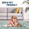 Washable Hallway Rug, Modern Insect Floral Print Farmhouse Mat, Non-Slip Stain-Resistant, Foldable Indoor Rug for Kitchen, Laundry Room - 4 of 4