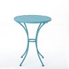 Outdoor Furniture Set, Metal Dining Set For Outdoor,  Stackable Water-Resistant Armrest Chairs-Coolbibila - 4 of 4