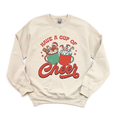 Simply Sage Market Women's Graphic Sweatshirt Retro Cup Of Cheer
