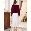 INSPIRE CHIC Women's Formal Evening Cocktail Bridal Wedding Elegant Faux Fur Jacket - 4 of 4