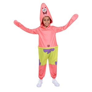 Patrick Star Kids' SpongeBob Halloween Costume Bodysuit Pink - 1 of 4