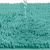 Home Mart Goods Large 2 Piece Set Turquoise Soft Cozy Plush Chenille Bath Mat Bathroom Rug - 3 of 3