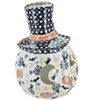 Blue Rose Polish Pottery 573 Vena Pumpkin with Top Hat - 2 of 2