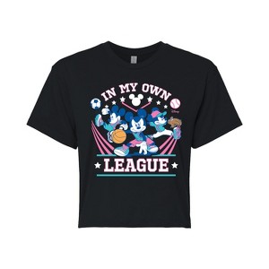 Women's - Disney - In My Own League Cropped Graphic T-Shirt - 1 of 4