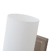 C Cattleya Satin Nickel Integrated LED Vanity Light Light with Frosted Glass Shade - 3 of 4