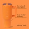 HydroJug Traveler - Water Bottle with Handle & Flip Straw - Leak Resistant Tumbler, Insulated, Stainless Steel & Rubber Base - 2 of 4