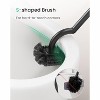 Toilet Brush and Holder Set with Curved Design, 304 Stai - 4 of 4