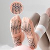 Anna-Kaci 3 Pairs Women's Non-Slip Yoga Crew Socks Soft Cotton Grip Sole Ribbed Cuff for Fitness - 4 of 4