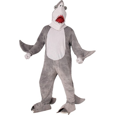 Forum Adult Shark Mascot Costume - One Size - Gray