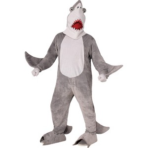 Forum Adult Shark Mascot Costume - One Size - Gray - 1 of 1