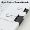 Staples Metal Binder Clips Black Assorted Capacities 15339 - 3 of 4