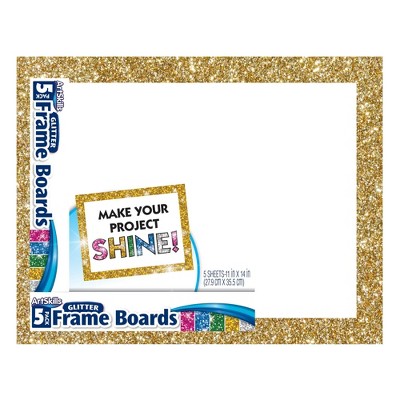 ArtSkills 5pk Glitter Frame Presentation Boards