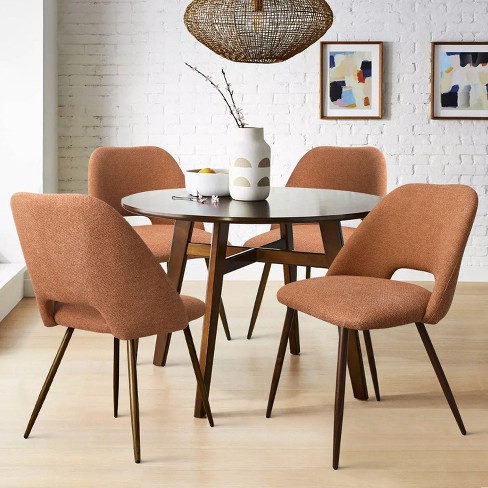 Set of 4 Edwin Terra Upholstered Dining Chair -The Pop Maison