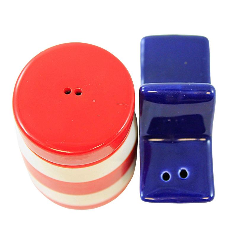 Transpac 2.75 In Stars And Stripes Salt & Pepper Set Patriotic Picnic Salt And Pepper Shakers, 3 of 4