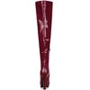 Allegra K Women's Platform Round Toe Chunky Heels Over the Knee High Boots - 4 of 4