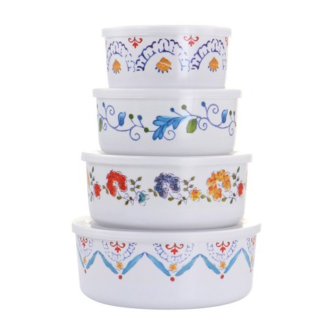 Anchor Hocking 8-Piece Round Glass Food Storage Container Set