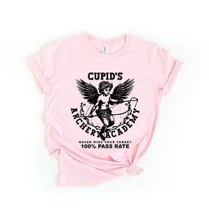 Simply Sage Market Women's Cupid's Archery Academy Short Sleeve Graphic Tee - 1 of 4