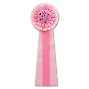 Beistle Pink Mom To Be Deluxe Rosette, 4.5" x 13.5", (2/Pkg) Multicolored - 1 of 1