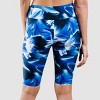 Calypsa Women's Plus Size Chlorine Resistant High Waisted Long Bike Swim Shorts - 4 of 4