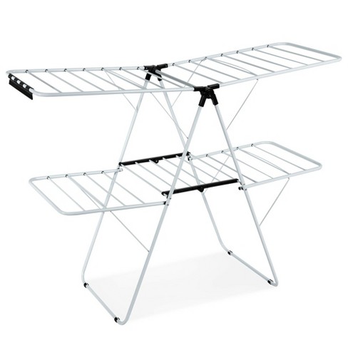 Costway 2-level Clothes Drying Rack Foldable Airer W/ Height-adjustable  Gullwing : Target