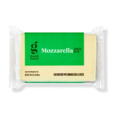 Chunk Mozzarella Cheese - 16oz - Good & Gather&#8482;