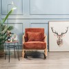 Nordlys Solid Wood and Fabric Rocking Chair Countryside Style Living Room - 2 of 4