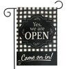 We Are Open Everyday Burlap Garden Flag 18" x 12.5" Briarwood Lane - 2 of 4