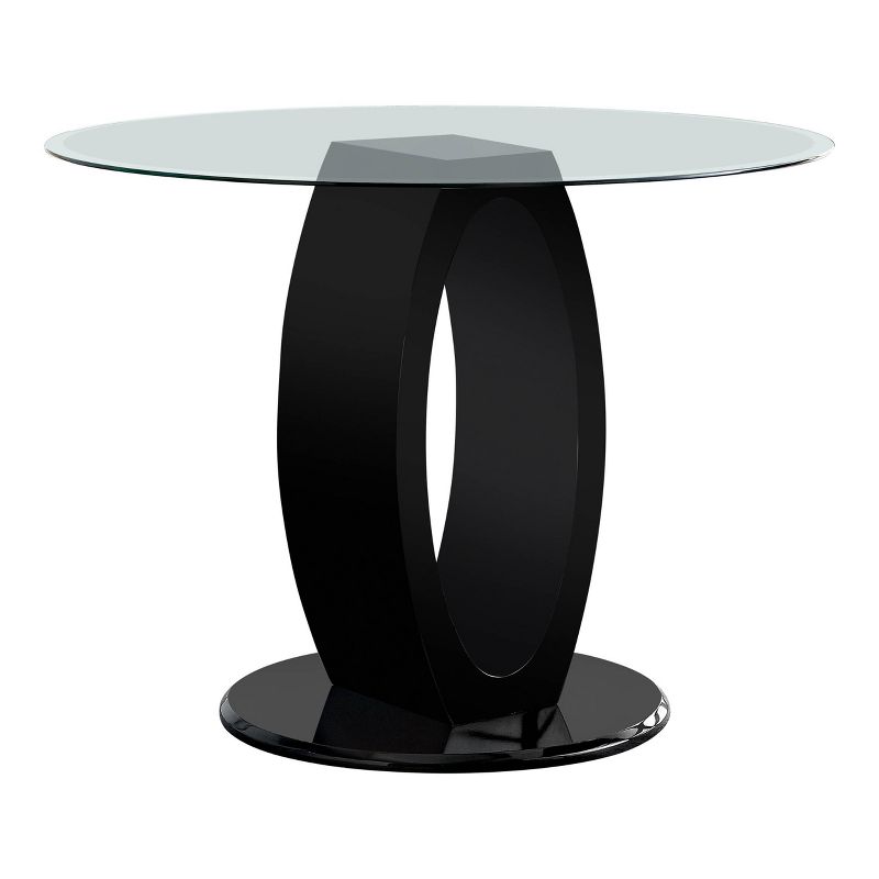 5pc Spearelton&#160;Oval Pedestal Round Dining Table Set Black - HOMES: Inside + Out, 5 of 6