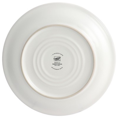White Ceramic 12-Piece Round Dinnerware Set for 4