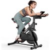 DeerRun Exercise Bike, Indoor Cycling Bike Brake Pad/Adjustable Magnetic Stationary Bike with App - 2 of 4