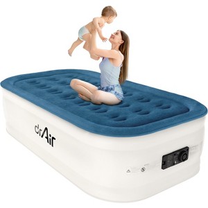 Dr. Air 18” Air Mattress with Electric Pump, Waterproof Velvety Top and Carry Bag - 1 of 4