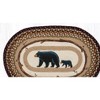 Earth Rugs Oval Patch Rug – Burgundy Mama & Baby Bear Design, Braided Jute, 20"x30" - 3 of 3