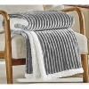 Plazatex Corduroy Faux Faux Lambskin Reverse Throw Blanket - 50x60", Grey - 4 of 4