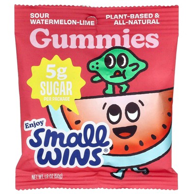 Enjoy Small Wins, Gummies, Sour Watermelon-Lime, 1.8 oz