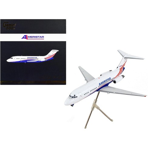 McDonnell Douglas DC-9-15F Commercial Aircraft White w/Blue and Red Stripes  1/200 Diecast Model Airplane by GeminiJets