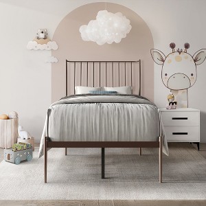 ChaletPosh Metal Platform Bed - 1 of 4